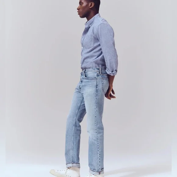 NWT ALEX MILL ORIGINAL 5 POCKET JEANS VINTAGE LIGHT INDIGO 34